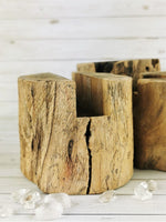 Natural Wood Plate Stands, 8-10cm