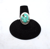 Tibetan Turquoise Ring Size 8.75