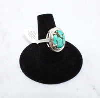 Tibetan Turquoise Ring Size 8.75