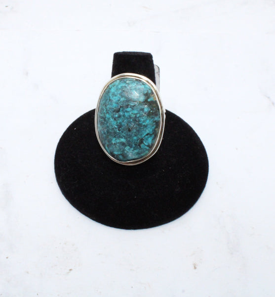 Iranian Turquoise Ring, Size 8.5