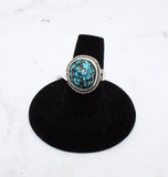 Iranian Turquoise Ring, Size 6.75