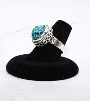 Iranian Turquoise Ring, Size 6.75