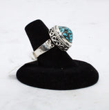 Iranian Turquoise Ring, Size 6.75