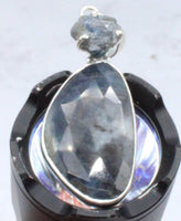 Eye of Odin Sapphire in Sterling Silver Pendant