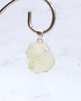 Libyan Gold Tektite Sterling Silver Pendant