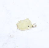 Libyan Gold Tektite Sterling Silver Pendant