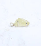 Libyan Gold Tektite Sterling Silver Pendant