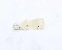 Libyan Gold Tektite Sterling Silver Pendant