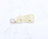 Libyan Gold Tektite Sterling Silver Pendant