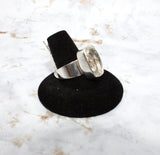 Faceted Tourmilated Quartz Ring (Size 9.75)