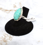 Amazonite Sterling Silver Ring (Size 7.75)