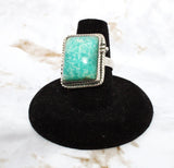 Amazonite Sterling Silver Ring (Size 7)