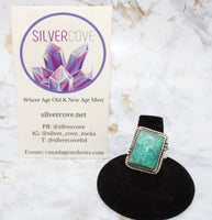 Amazonite Sterling Silver Ring (Size 7)