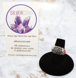 Ruby & Sapphire Gold Plated Sterling Silver Ring (Size 7)