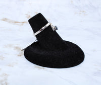 Sapphire Ring in Sterling Silver (Size 4.75)