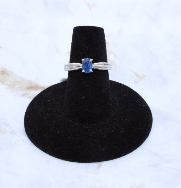 Sapphire Ring in Sterling Silver (Size 5.75)