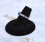 Sapphire Ring in Sterling Silver (Size 5.75)