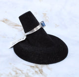 Sapphire Ring in Sterling Silver (Size 5.75)