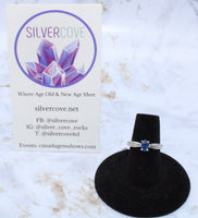 Sapphire Ring in Sterling Silver (Size 5.75)