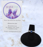 Sapphire Ring in Sterling Silver (Size 5.75)