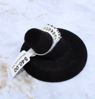 Sapphire Ring in Sterling Silver (Size 5.75)
