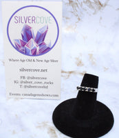 Sapphire Ring in Sterling Silver (Size 4.75)