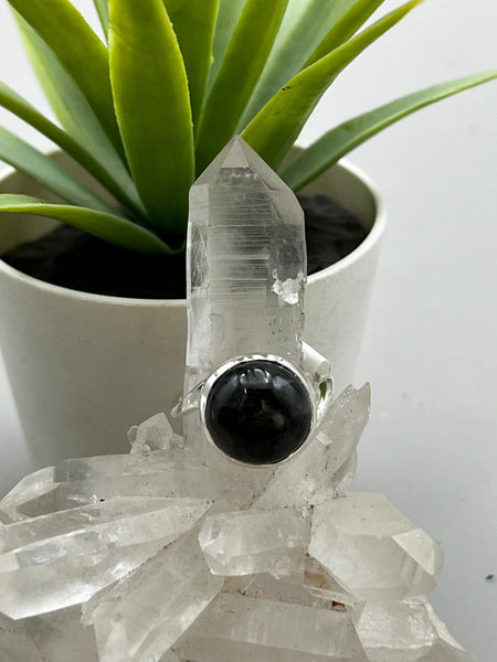 Canadian Sapphire Ring in .925 Sterling Silver (size 6.5)