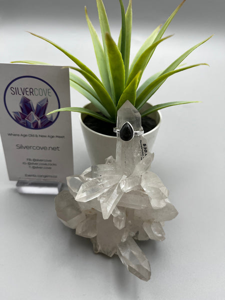 Canadian Sapphire Ring in .925 Sterling Silver (size 5.75)