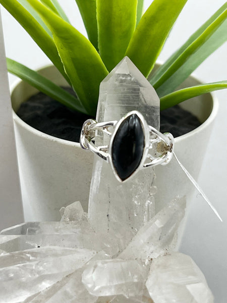 Canadian Sapphire Ring in .925 Sterling Silver (size 5.75)