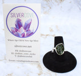Diopside Sterling Silver Ring (Size 8.75)