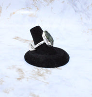 Diopside Sterling Silver Ring (Size 7.75)