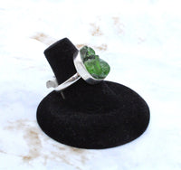 Diopside Sterling Silver Ring (Size 7.75)