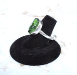 Diopside Sterling Silver Ring (Size 7.75)