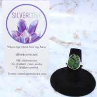 Diopside Sterling Silver Ring (Size 7.75)