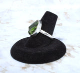 Diopside Sterling Silver Ring (Size 8)