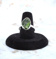 Diopside Sterling Silver Ring (Size 8)