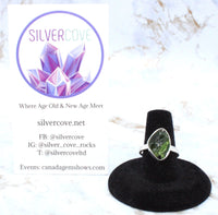 Diopside Sterling Silver Ring (Size 8)