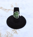 Diopside Sterling Silver Ring (Size 7.5)