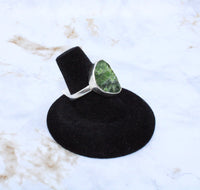 Diopside Sterling Silver Ring (Size 7.5)