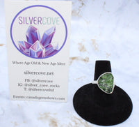 Diopside Sterling Silver Ring (Size 7.5)