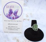 Diopside Sterling Silver Ring (Size 7.5)