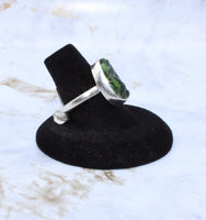 Diopside Sterling Silver Ring (Size 8.75)