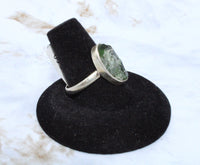 Diopside Sterling Silver Ring (Size 8.25)