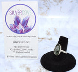 Diopside Sterling Silver Ring (Size 8.25)