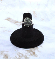 Diopside Sterling Silver Ring (Size 7.5)