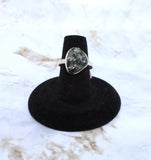 Diopside Sterling Silver Ring (Size 7.5)