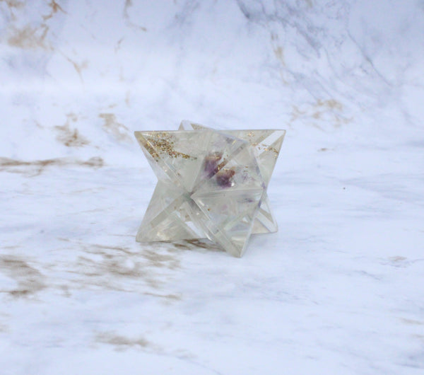 Fluorite Orgonite Merkaba