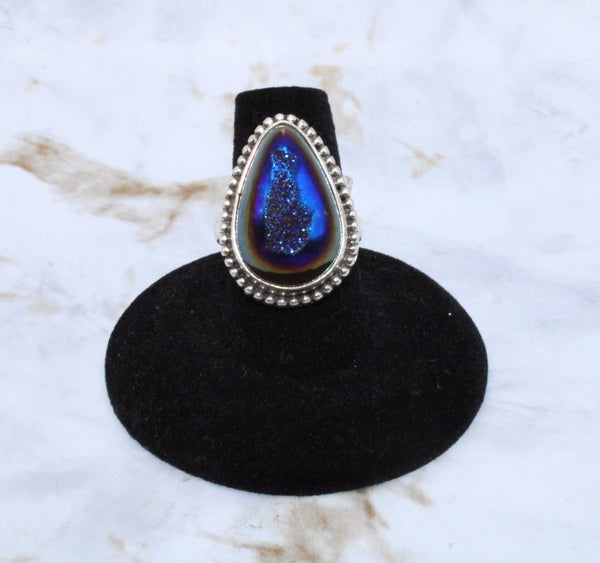 Aura Druzy Ring (Size 7.5)