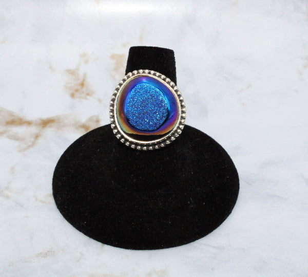 Aura Druzy Ring (Size 7.5)