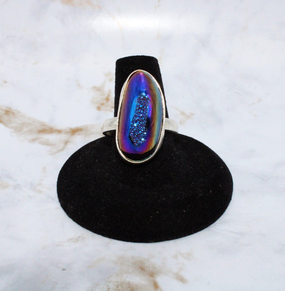 Aura Druzy Ring (Size 10)
